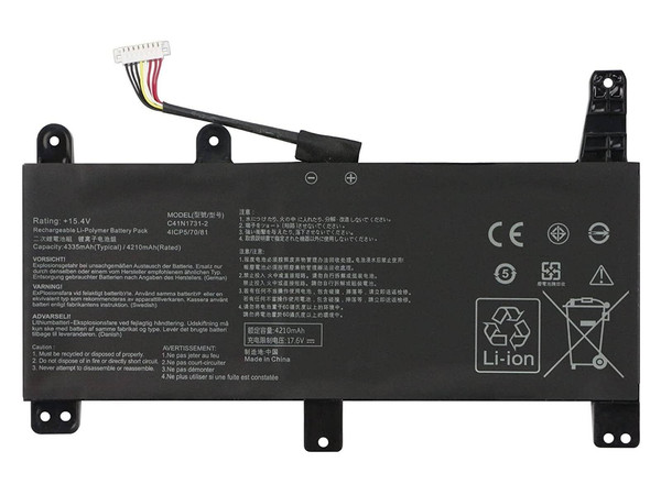 İnfostar Asus ROG Strix G531GU ile Uyumlu Notebook Bataryası Pili - Ver.3