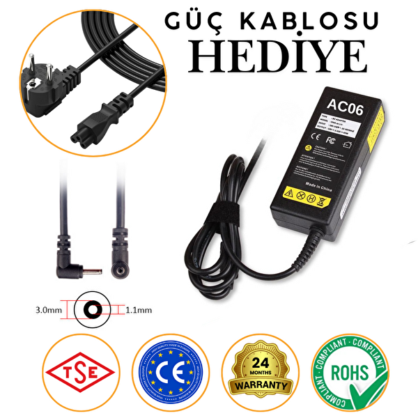 İnfostar Acer one 14 Z3 ile Uyumlu Adaptör