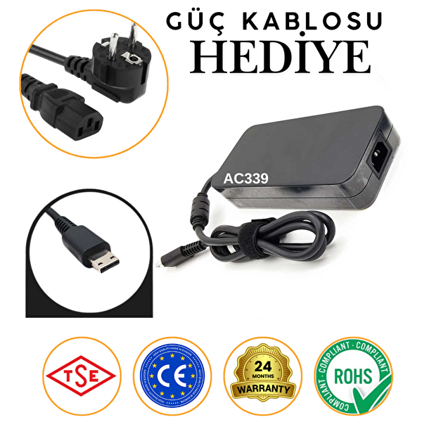 İnfostar MSI GP66 Leopard ile Uyumlu Notebook Adaptör Şarj Cihazı