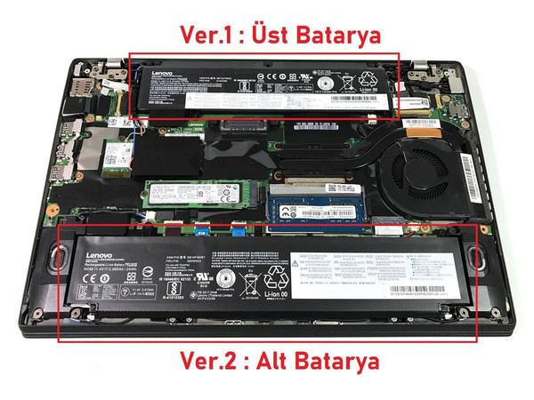 İnfostar SB10F46474 Lenovo ile Uyumlu ThinkPad T460s T470s Batarya Versiyon-2 Alt
