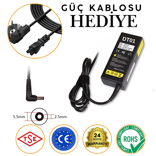 İnfostar Fujitsu Lifebook S6130 13.3 XGA Uyumlu Notebook Adaptörü