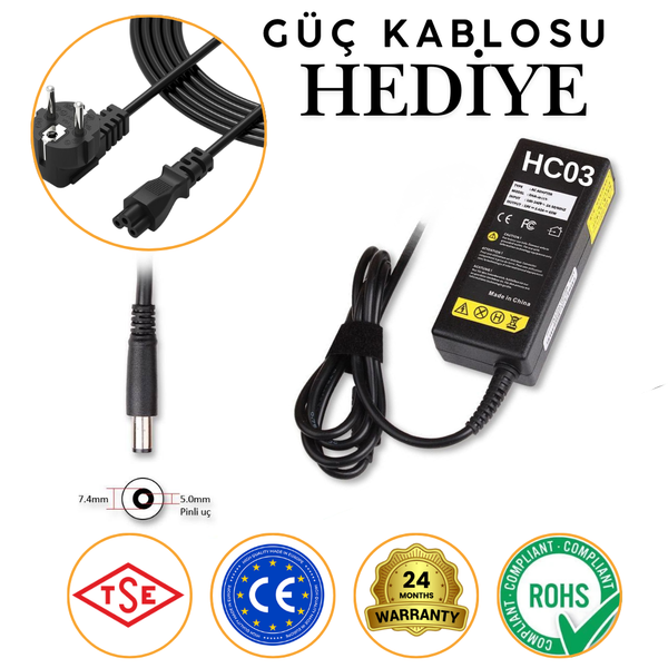 İnfostar HP G70-G71 ile Uyumlu Notebook Adaptör Şarj Cihazı