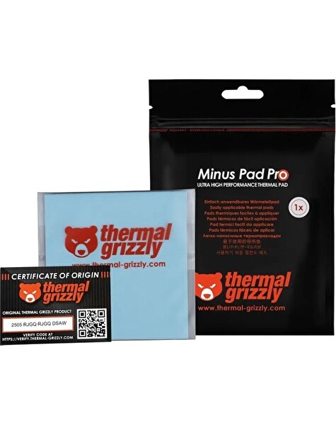 Thermal Grizzly Minus Pad Pro - Termal Arayüz Pedi 100X100X1.0 MM Elektriksel Olarak