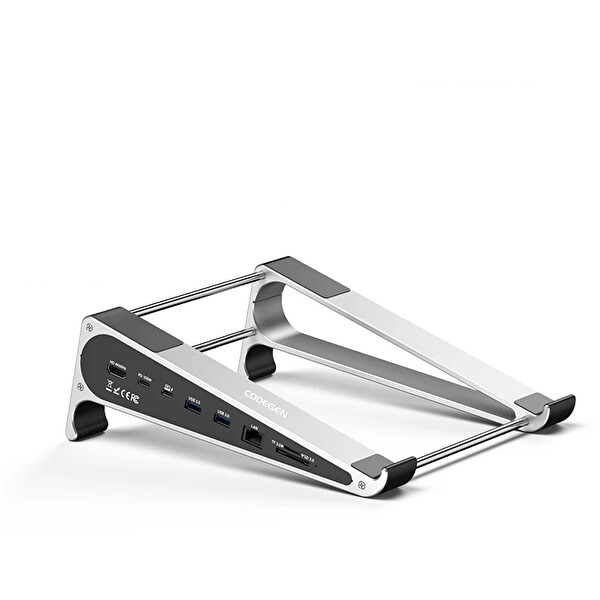 Codegen NSC-401 7 in 1 Çok Fonksiyonlu Type-C Hub Notebook Macbook Alüminyum Soğutucu Standı