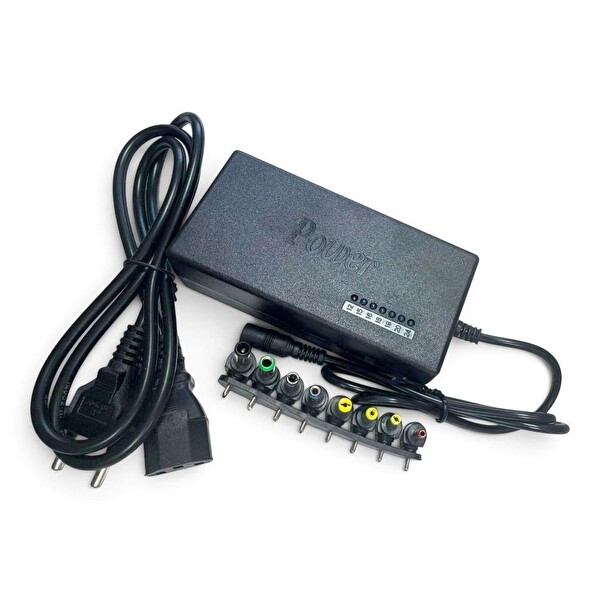 Powermaster 12-24 Volt Ayarlı 8 Uçlu Universal Laptop Adaptör