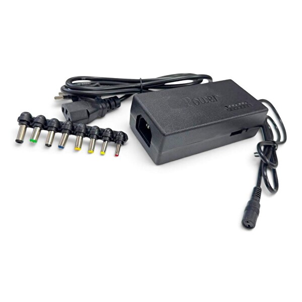 Powermaster 12-24 Volt Ayarlı 8 Uçlu Universal Laptop Adaptör
