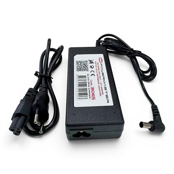 Powermaster PM-31065 19.5Volt 4.7 Amper 6.0x4.4mm Jak Fişli LCD-LED TV Adaptör
