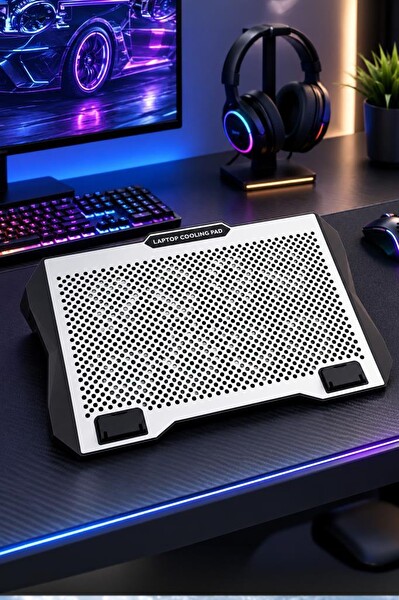 Torima CF11 Ayarlanabilir Rgb Dizüstü Bilgisayar Laptop Soğutucu Gümüş