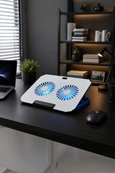 Torima CF12 RGB Ayarlanabilir Dizüstü Bilgisayar Soğutucu Standı Gümüş