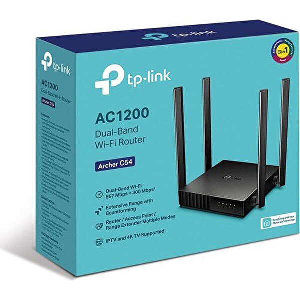 TP-Link Archer C54 AC 1200 Mbps Kablosuz Dual Band Router