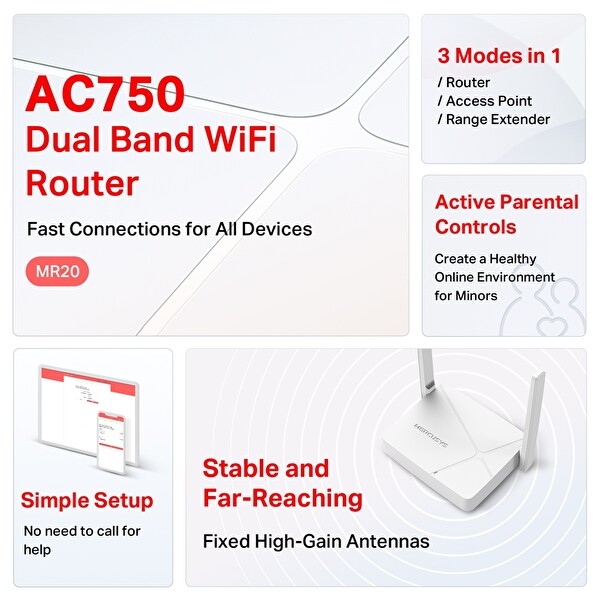 TP-Link MR20 Wireless Dual Band Router