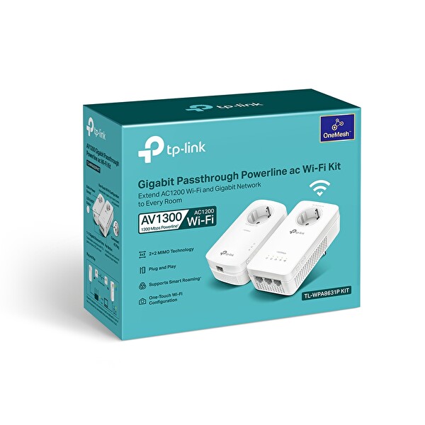 TP-Link TL-WPA8631P 1300 Mbps AC Wi-Fi Kit Powerline