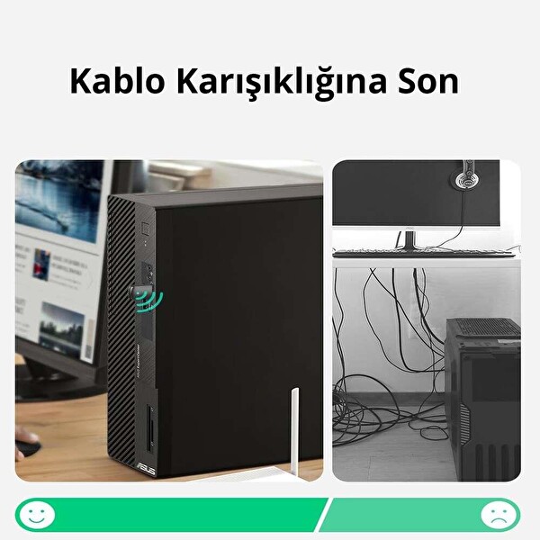 Ugreen AC650 2.4- 5 GHz Dual Band USB Wi-Fi Alıcı Ağ Adaptörü