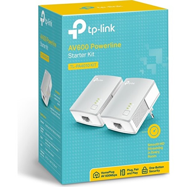 TP-Link TL-PA4010KIT 500 Mbps Tak-Kullan %85 Enerji̇ Tasarruflu Powerline Adaptör