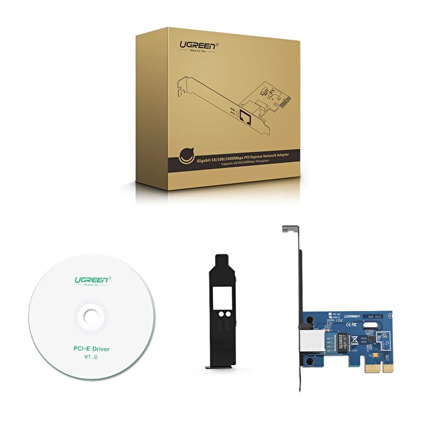 Ugreen Gigabit 10/100/1000 PCı Express Harici RJ45 Ethernet Ağ Kartı