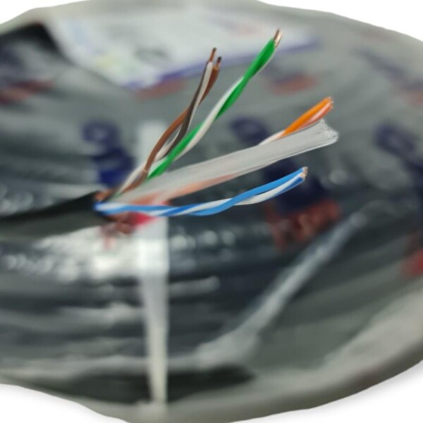 Onli 24AWG PE Dış Ortam CAT6 500 M Siyah Network Kablosu