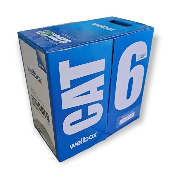 WellBox UTP 23AWG CAT6 305 M Gri Network Kablosu