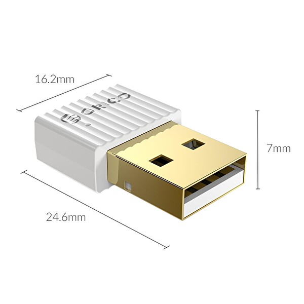 Orico BTA-508 Bluetooth 5.0 Mini USB Dongle Beyaz Adaptör