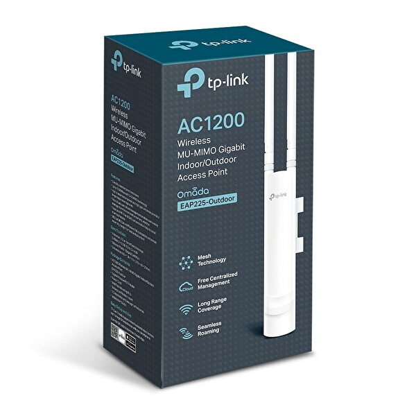 TP-Link EAP225-Outdoor 1200 Mbps 5 GHz AC1200 Mu-Mimo Gigabit İç Mekan Dış Mekan Access Point