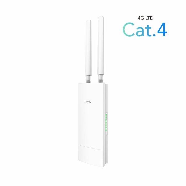 Cudy Cudy LT400 2.4 GHz/5 GHz 4 Port Wi-Fi 4G LTE IP65 Nanosim Destekli Outdoor Mobile Router