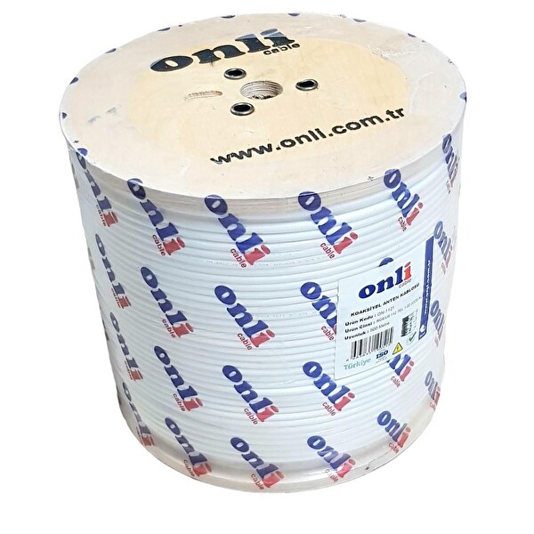 Onli RG6U6 112 Tel 1.02 (CCS/AL) Anten Kablosu 500M Beyaz