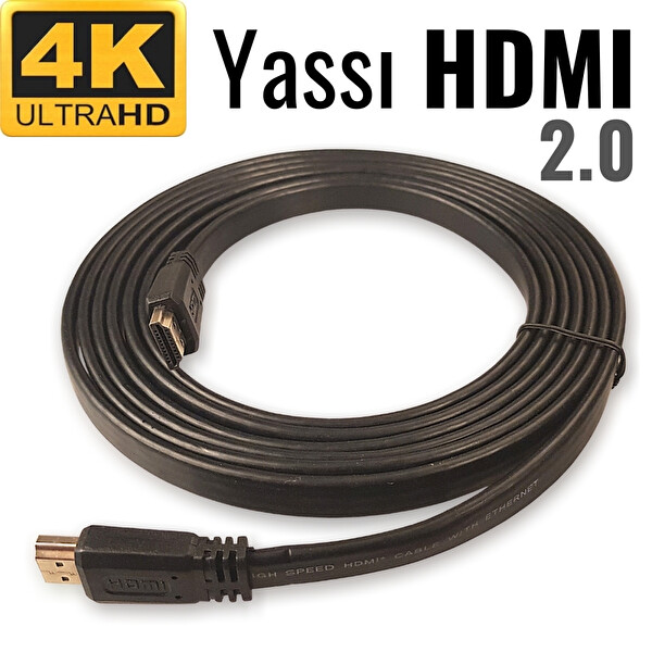 Irenis 5 Metre HDMI-4K-1050 HDMI Kablo - Yassı 4K