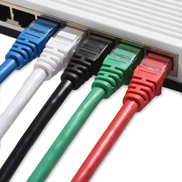 Irenis 1 Metre CAT7 Kablo S FTP LSZH Ethernet Network Lan Ağ Kablosu Sarı 2