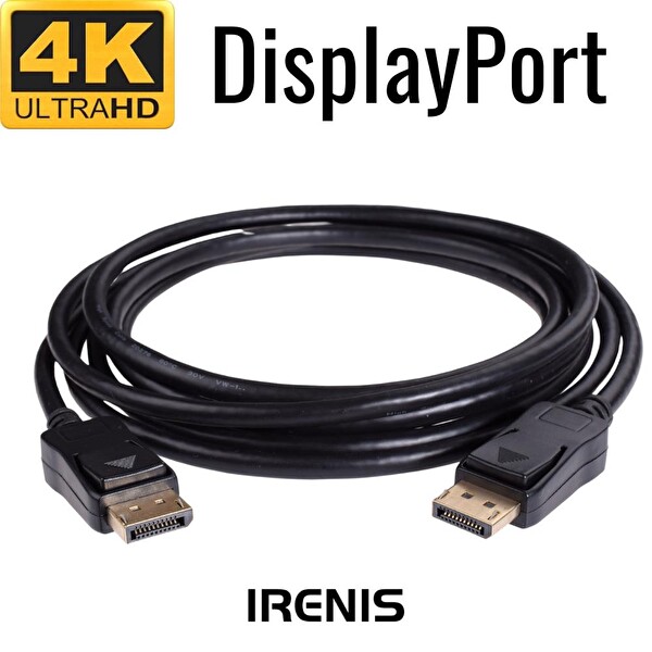 Irenis 2 Metre 19 Pin 165 Hz Destekli 21 Gbit DisplayPort Kablo