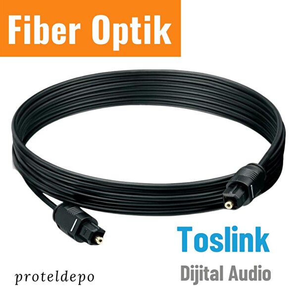 Irenis 2 Metre Fiber Optik Kablo Toslink Optik Ses Kablosu