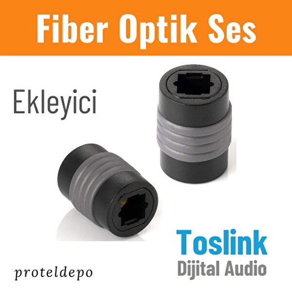 Irenis Fiber Optik Toslink Dişi/Dişi Ekleyici Uzatma Ses Kablosu