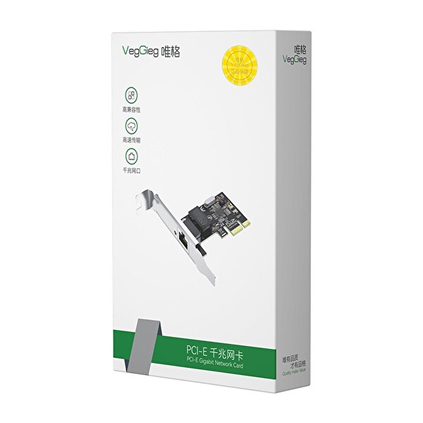 VegGieg PCI-E Express 1000 Mbps Gigabit Harici RJ45 Ethernet Ağ Kartı V-PC01