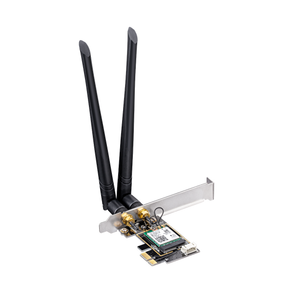 Cudy ADP WE3000 AX3000Mbps 2.4GHz/5GHz 2x5DBI Anten BT5.2 MU-MIMO Kablosuz Wi-Fi 6 PCIe Adaptör