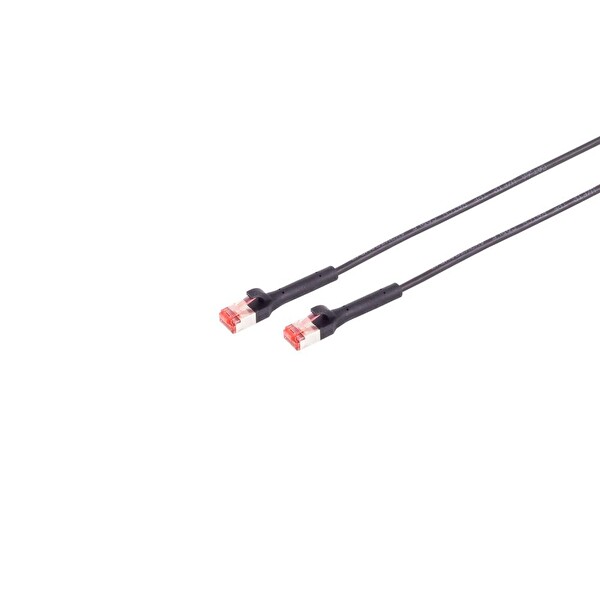 Irenis 50 cm Siyah CAT6A U/FTP 90° Bükülebilir Kablo