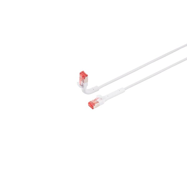Irenis 25 cm Beyaz CAT6A U/FTP 90° Bükülebilir Kablo