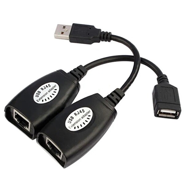 Concord C5605 USB 2.0 RJ45 Sinyal Arttırıcı Uzatma Kablosu