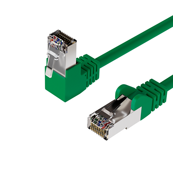 Irenis 50 CM CAT6 S/FTP Dirsek Kablo - Yeşil