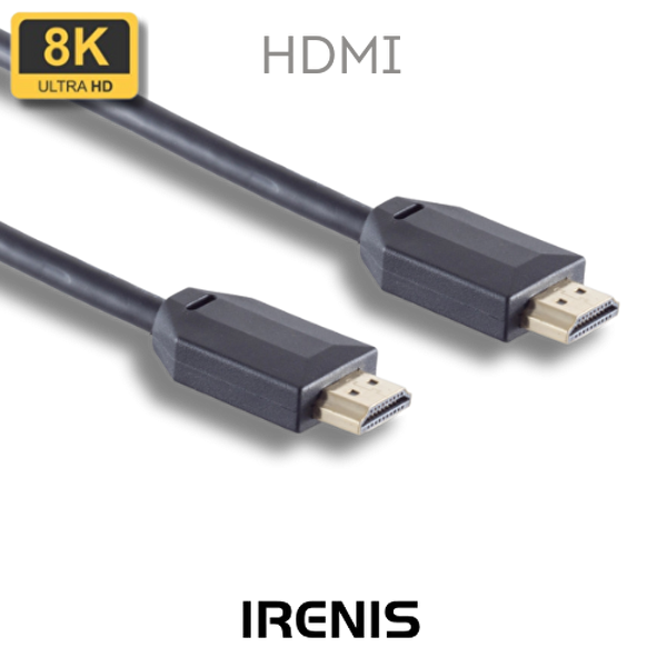 Irenis Ultra Yüksek Hızlı HDMI Kablosu 10K (120Hz) - HDMI 2.1 - 1 Metre