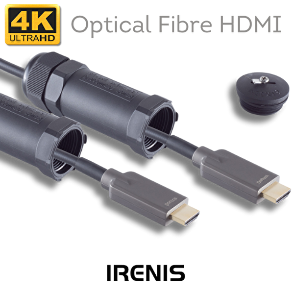 Irenis Zırhlı Fiber Optik HDMI Kablo – 4K UHD - 18Gbps - 7.5m