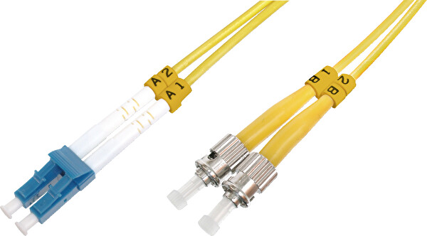 Beek LC-ST Fiber Optik Patch Kablo 9/125 µ Singlemode 3.0mm Duplex OS2 LSZH 3 Metre