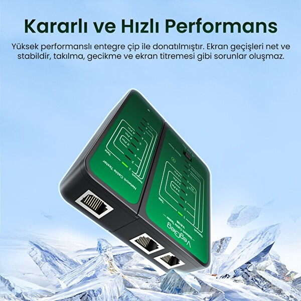 VegGieg RJ45 RJ11 Uyumlu Cat6 Cat7 Cat8 Poe Destekli Network Ethernet Test Cihazı
