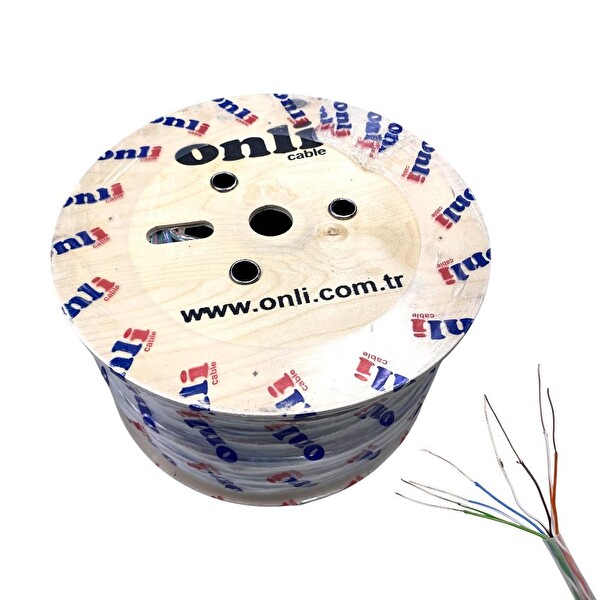 Onli 305 MT 23AWG UTP CAT6 Network Kablosu Şeffaf Yerli Üretim