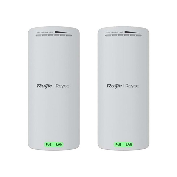 Ruijie Reyee RG-EST100-E 2 Port 300Mbps Outdoor 500 MT Noktadan Noktaya 2'li Set Access Point