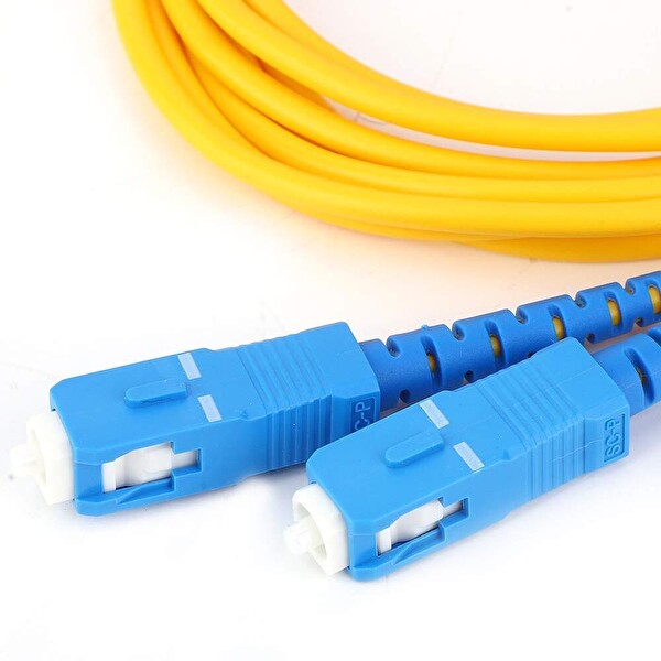 Anunnaki 1x2 PLC Fiber Optik Splitter SC/UPC Coupler G652D FTTH OLT ONU Optik Kablo Bölücü Modül Mavi Ayırıcı