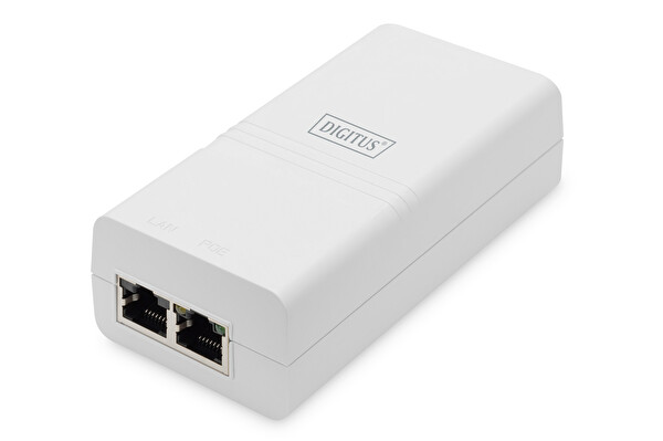 Digitus Gigabit Ethernet Aktif PoE Injektor 802.3af - 15.4 W Beyaz Renk Network Aksesuarları