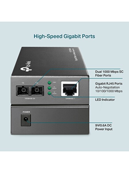 Tp-Link MC200CM Gigabit Ethernet Medya Dönüştürücü