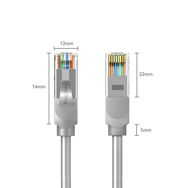 VegGieg Cat6e 1000Mbps UTP RJ45 Gigabit Ethernet Kablosu - 3 M
