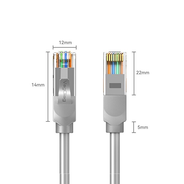 VegGieg Cat6e 1000Mbps UTP RJ45 Gigabit Ethernet Kablosu - 20 M