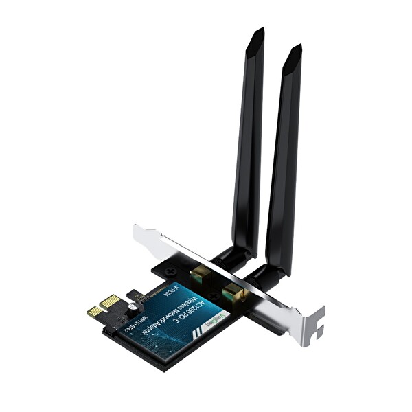 VegGieg AX1200 Wi-Fi 5 Alıcı Ve Bluetooth 4.2 Adaptör 5DB Dual Anten PCIe Wifi Ağ Kartı