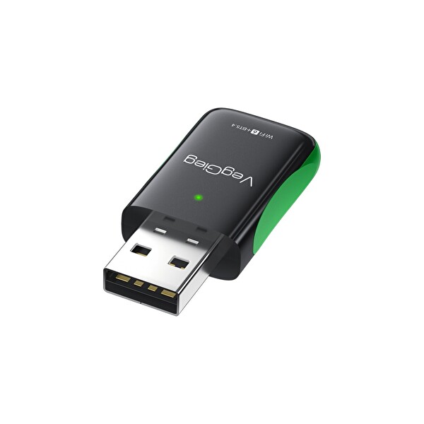 VegGieg 1100 Mbps Dual Band Wi-Fi 6 Alıcı Ve Mini USB Dongle Bluetooth 5.4 Adaptör