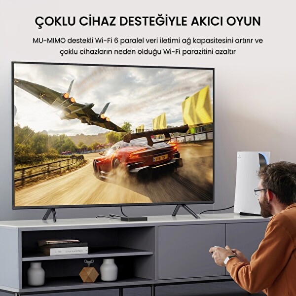 VegGieg 1100 Mbps Dual Band Wi-Fi 6 Alıcı Ve Mini USB Dongle Bluetooth 5.4 Adaptör